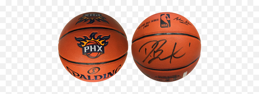 Devin Booker Autographed Official Nba Game Basketball - Phoenix Suns Nba Holo Water Basketball Png,Nba Basketball Png