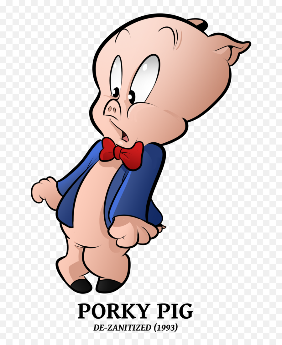 Porky Pig Clipart Porky001 - Cartoon 767x1041 Png Transparent Porky Pig Png,Pig Clipart Png