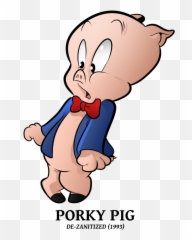 Porky Pig Clipart Porky001 - Cartoon 767x1041 Png Transparent