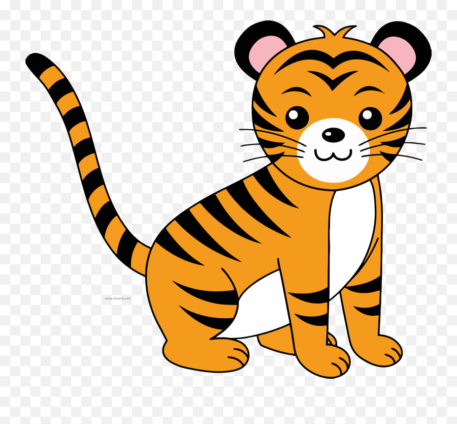 Download Clipart Tiger Transparent Background Hd Png - Tiger Clipart,Tiger Transparent Background