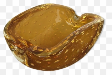 Murano Glass Gold Dust Ashtray Italy 1970s Selency - Storage Basket Png,Gold Dust Png