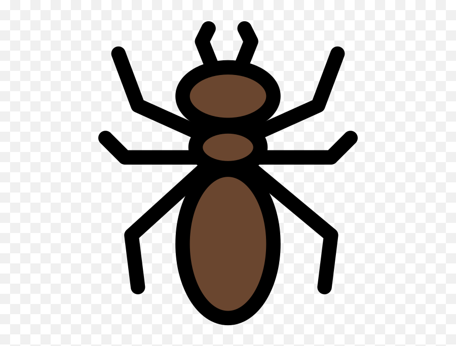 Ant Emoji Clipart - Ant Unicode Png,Ant Transparent