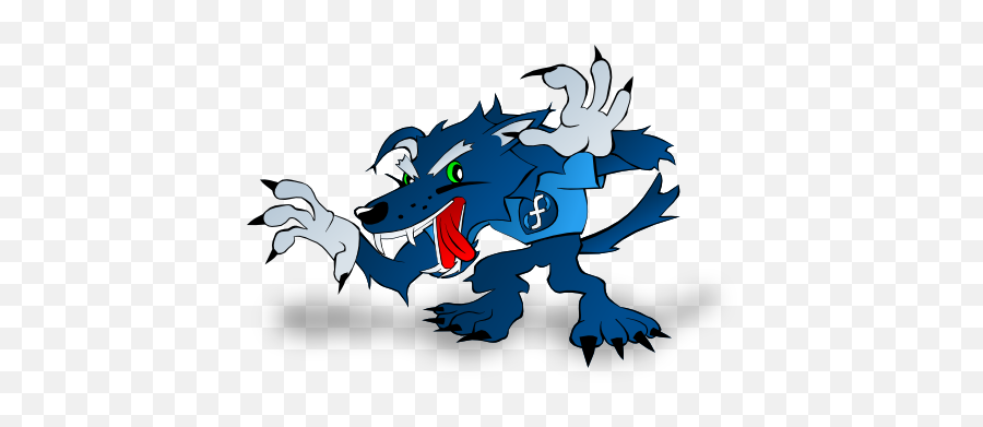 Mad Werewolf Mascot - Cartoon Werewolf Png,Wolf Mascot Logo