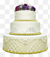 Decorative Wedding Cake Transparent - Transparent Background Wedding Cake Png,Cake Transparent Background
