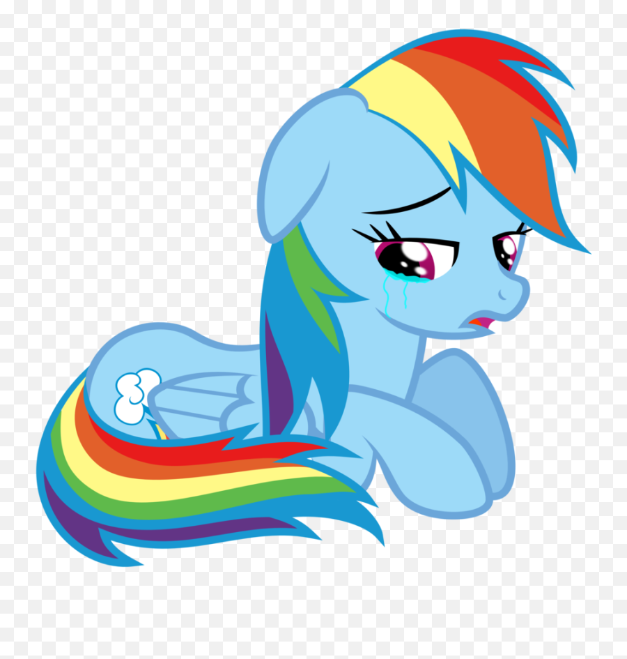 Clipart Transparent - Rainbow Dash Crying Vector Png,Rainbow Dash Transparent