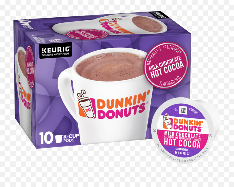 Dunkinu0027 Hot Cocoa Mix K - Cup Pods Dunkin Hot Chocolate K Cups Png,Hot Cocoa Png