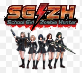 Ps4 School Girlzombie Hunter Review Ps4blognet - School Girl Zombie Hunter Logo Png,Zombie Horde Png