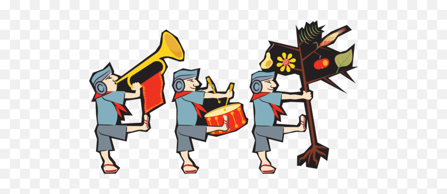 Graphic Design Art Fictional Character - Clip Art Png,Marching Band Png