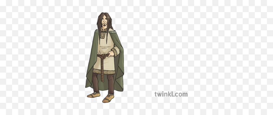 Viking In Cloak Illustration - Fictional Character Png,Cloak Png