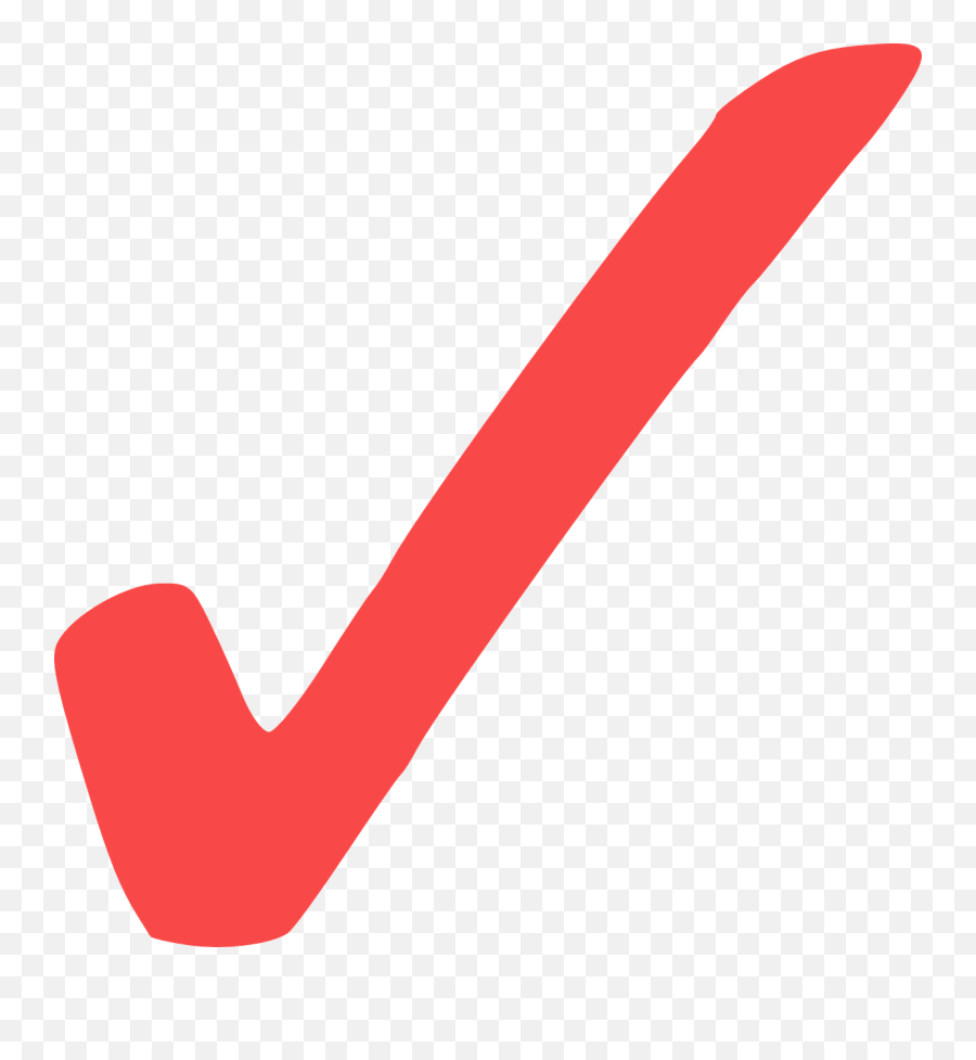 Check Mark Red - Red Transparent Background Check Mark Png,Check Mark Icon Png