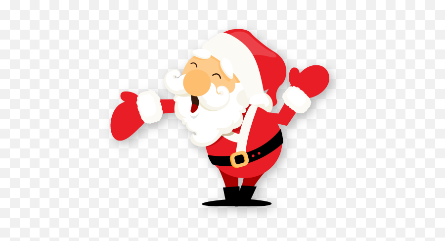 Hand Icon - Santa Claus Giving Gifts Png,Flat Hand Png