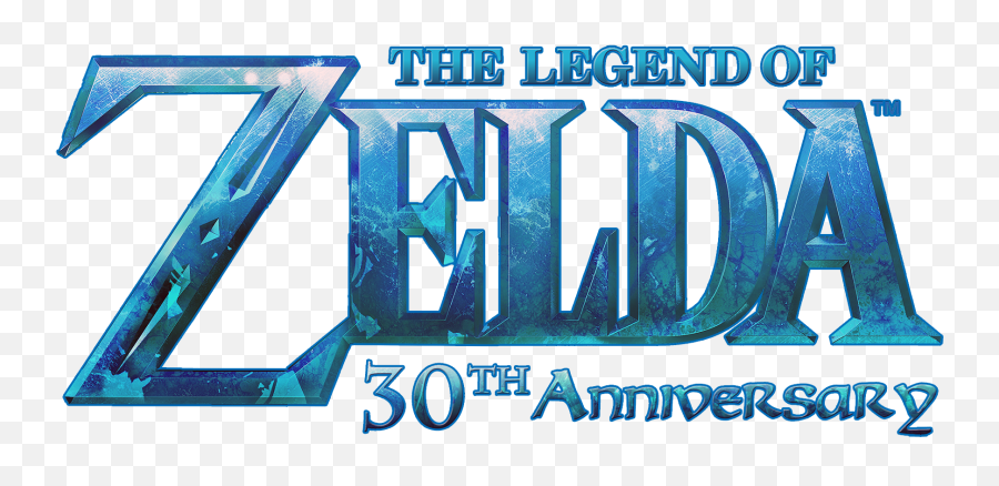 Revision Zelda 30th Anniversary Logo V2 By Azureparagon - Horizontal Png,Zelda Logo Png