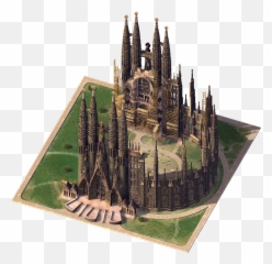 Sagrada Familia - La Sagrada Familia Old Png,Familia Png