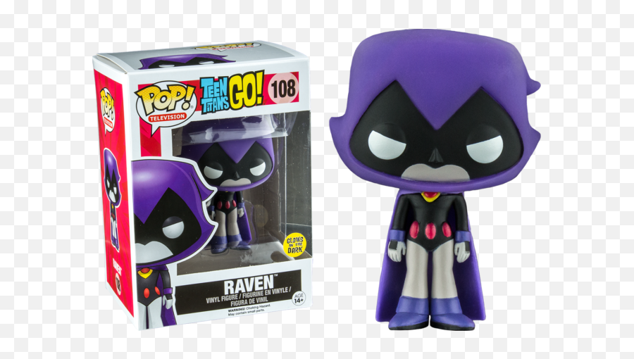 Funko Teen Titans Go - Raven Purple Glow Us Pop Vinyl Figure Funko Pop Raven Png,Purple Glow Png
