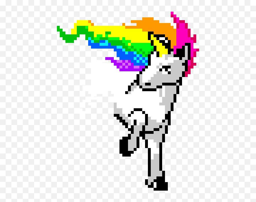 Download Rainbow Unicorn Icon - Cute Unicorn Pixel Art Png,Rainbow Unicorn Png