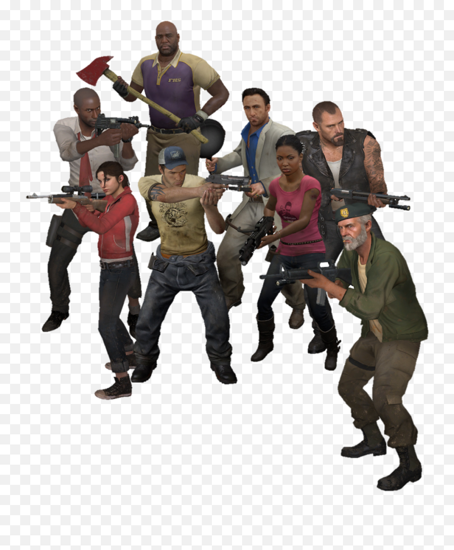 The Survivors - Left 4 Dead Bill Zoey Francis Louis Nick Rochelle Coach Ellis Png,Left 4 Dead 2 Logo Png