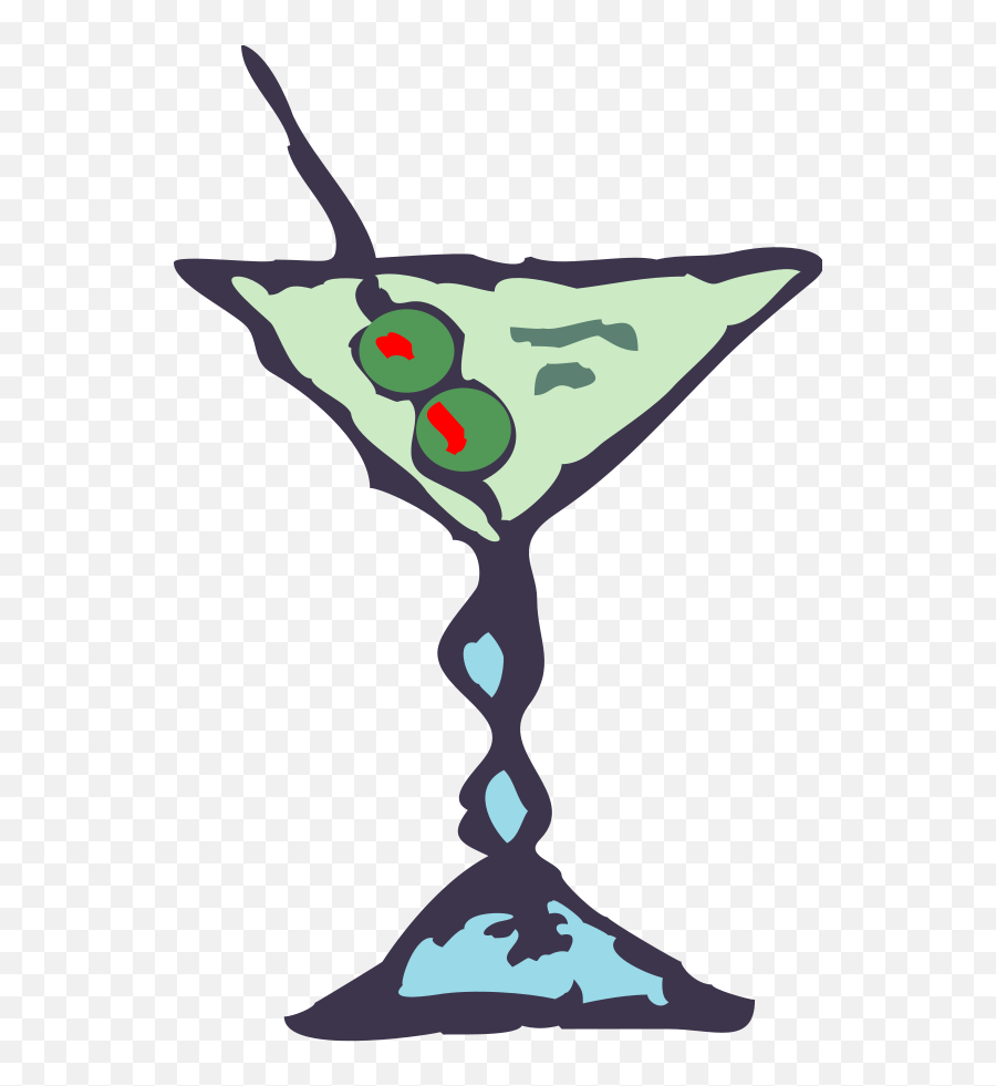 Drawing Of A Martini Glass Free Image - Clip Art Png,Martini Glass Silhouette Png