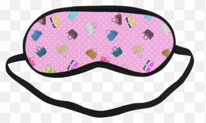 Polka Dot Background - Clipart Sleeping Mask Png Blindfold