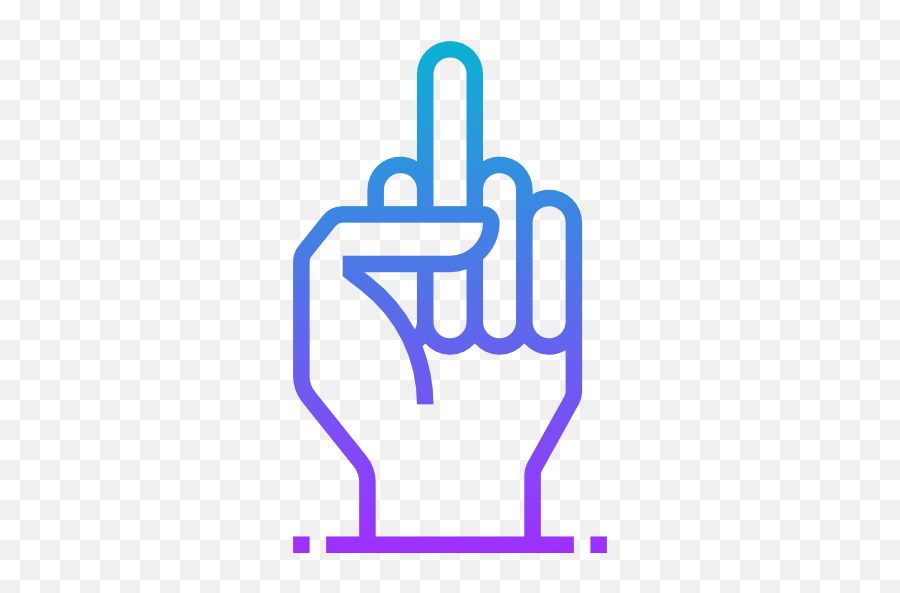 Middle Finger - Vertical Png,Middle Finger Logo
