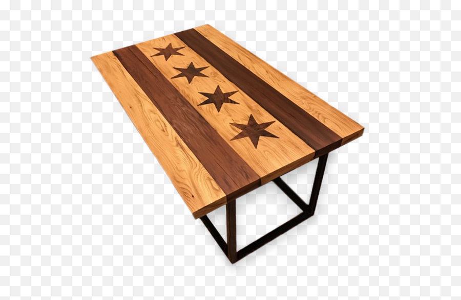 Chicago Flag Coffee Table - Coffee Table Png,Chicago Flag Png