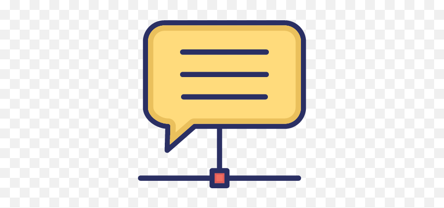 Chat Bubble Networking Color Vector Icon - Vertical Png,Text Bubble Icon