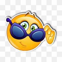 Download Sunglasses Smiley Emoji Vinyl - Smiley Sunglasses Png,Sunglasses Emoji Transparent