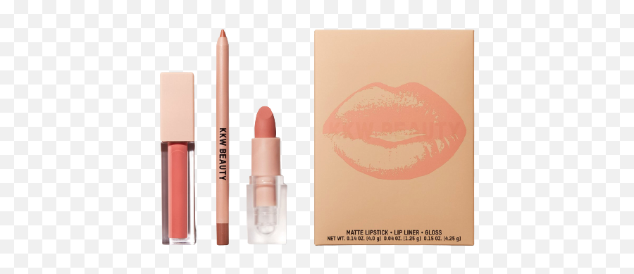 The Celebrity Beauty Looks You Need To - Kkw Beauty 3 Piece Lip Set Png,Huda Beauty Icon Lipstick