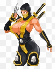 Scorpion Fan Art By Warner Emir Cortez - Cartoon Mortal Kombat png