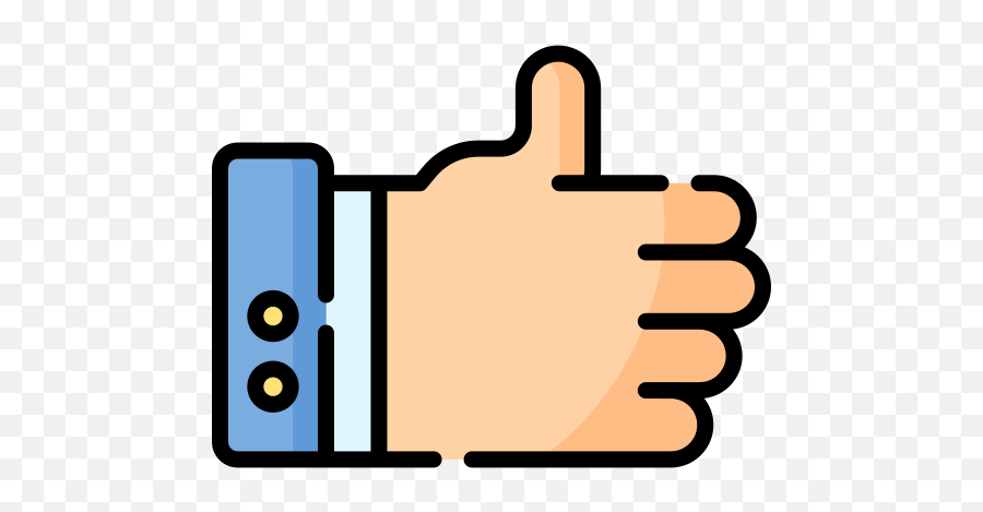 Thumbs Up - Free Social Media Icons Vertical Png,Thumbsup Icon