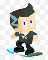 Blocky Snowboarding By Full Fat - Fictional Character png