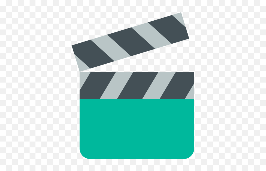 Clapper Board Emoji - Claqueta De Cine Emoji Png,Clapper Board Png