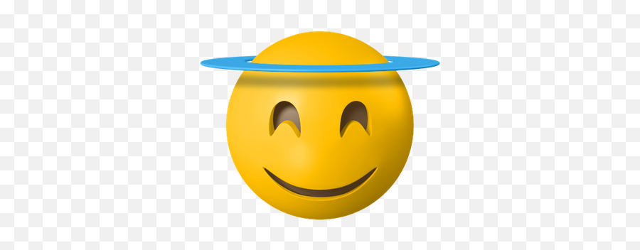 Face Halo Smiling Emo Emoticon Free Icon - Iconiconscom Wide Grin Png,Halo Icon