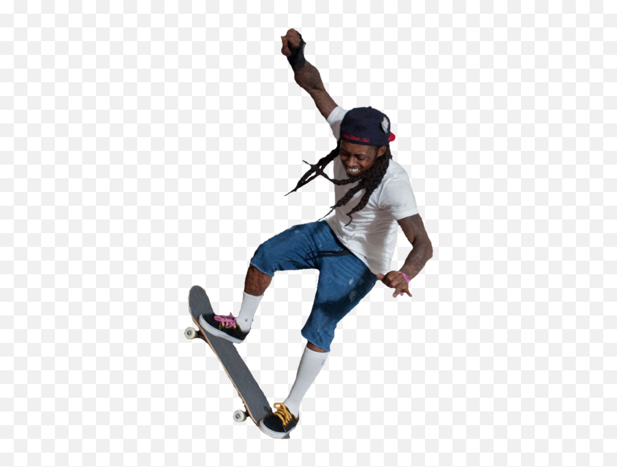 Lil Wayne Skateboarding - Transparent Lil Wayne Png,Lil Wayne Png