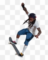 Lil Wayne Skateboarding - Transparent Lil Wayne Png,Lil Wayne Png