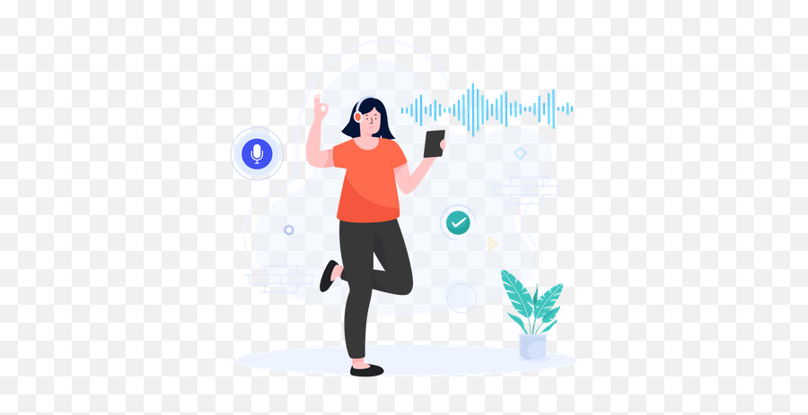 Best Premium Voice Recognition Illustration Download In Png - Running,Google Voice Search Icon