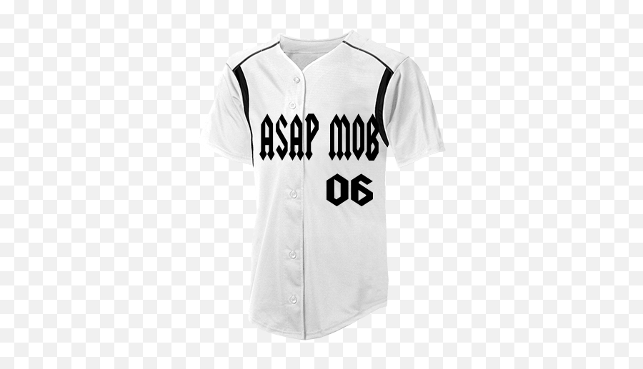 Asap Mob 06 Adult 100 Polyester Baseball Jersey Augusta Sportswear - Baseball Uniform Png,Asap Mob Logo