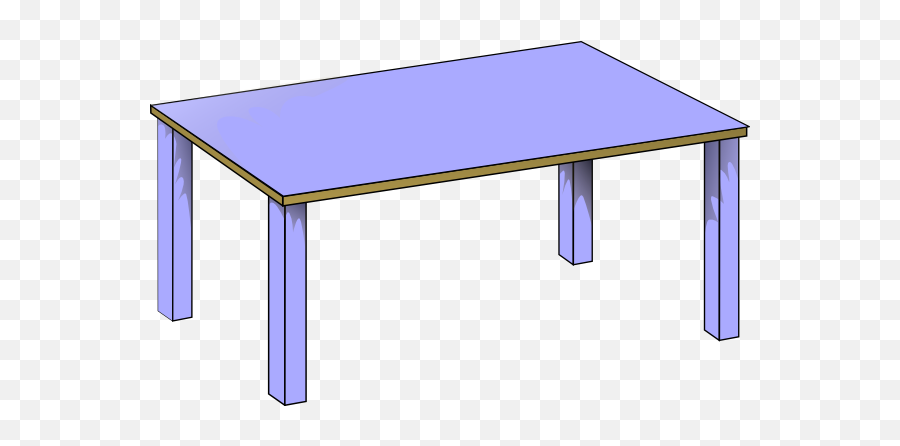 Pictures Of A Table In Clip Art Freeuse - Rectangular Table Clipart Png,Table Clipart Png