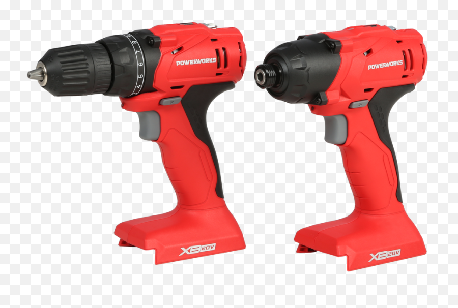 Powerworks Xb 20v Drilldriver Combo Kit - Powerworks Xb 20v Cordless Impact Battery And Charger Not Included Png,Drill Png