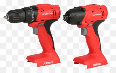 Powerworks Xb 20v Drilldriver Combo Kit - Powerworks Xb 20v Cordless Impact Battery And Charger Not Included Png,Drill Png