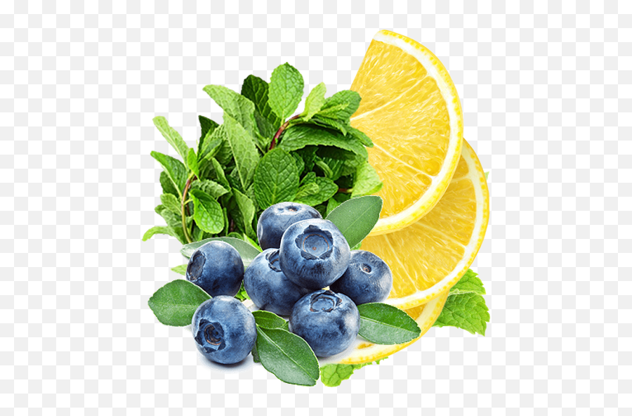 Lemon Blueberry And Mint Recipe - Blueberry Transparent Background Png,Blueberries Png