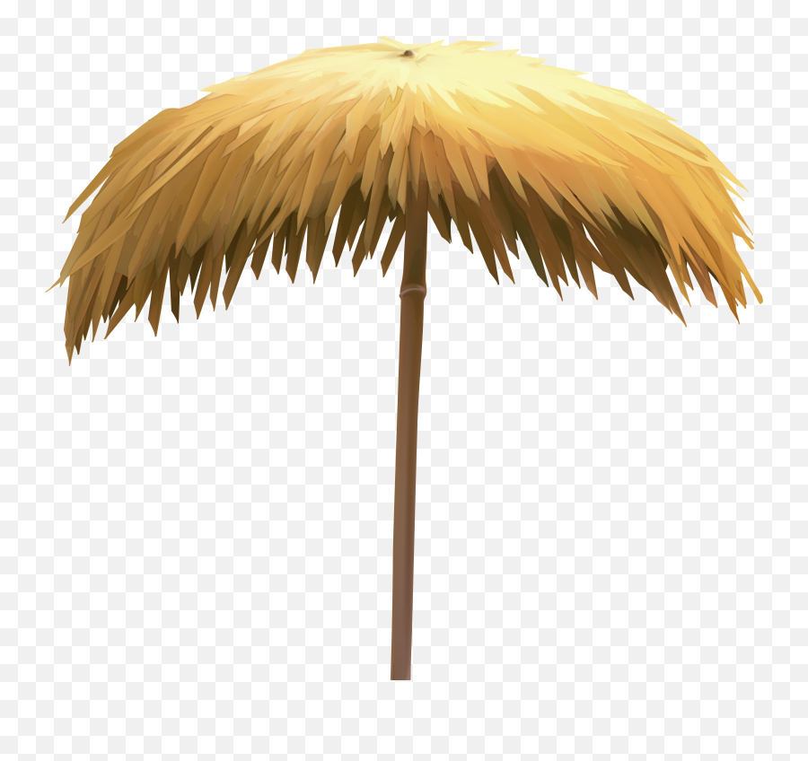 Download Beach Umbrella Clipart Png - Straw Beach Umbrella Png,Beach Clipart Png