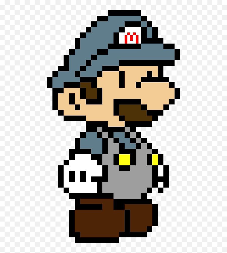Pixel Mario And Luigi Clipart - Paper Mario Pixel Art Png,Pixel Mario Transparent