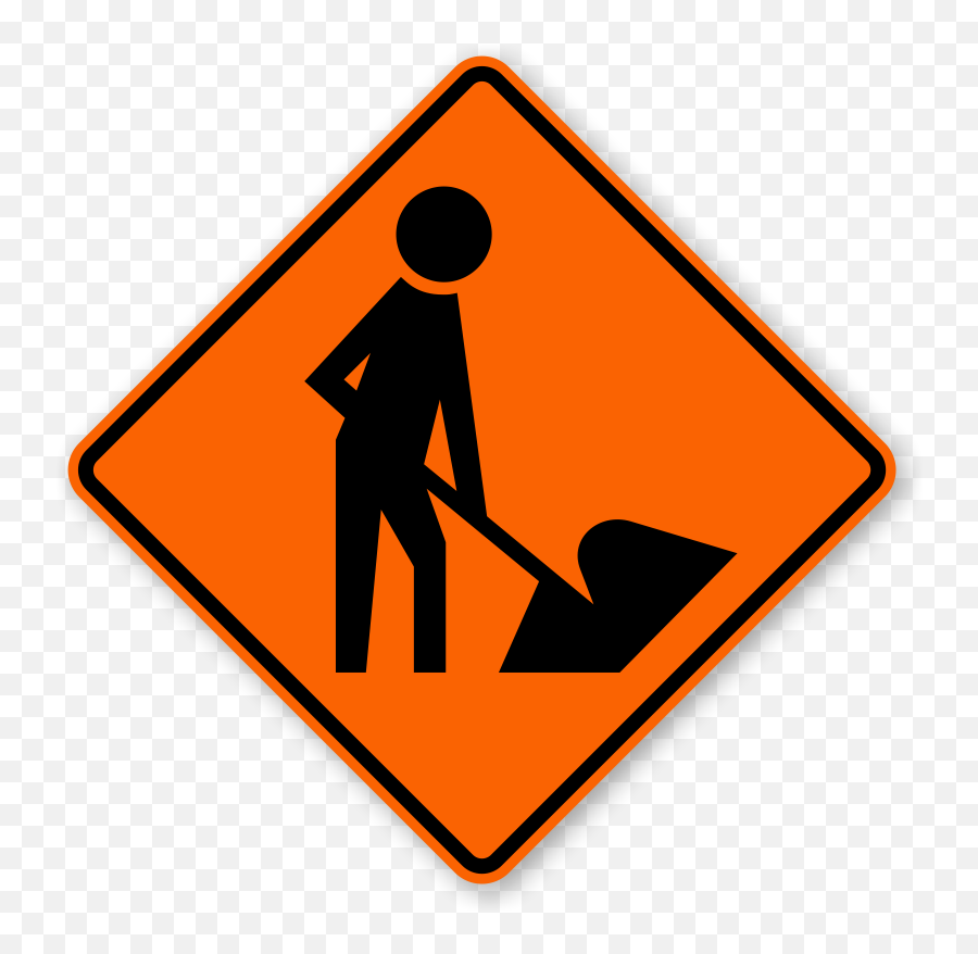 Worker Symbol Traffic Sign - W211a Sku Xw211a Construction Sign Png,Danger Sign Png