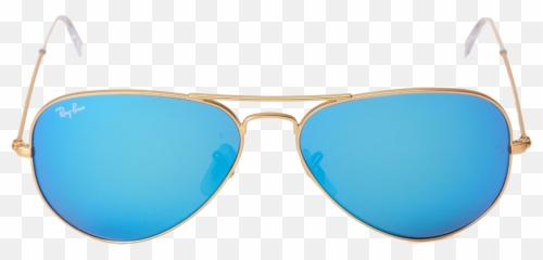Ray Ban Sunglasses Aviator White Frame Transparent Lens La - Png