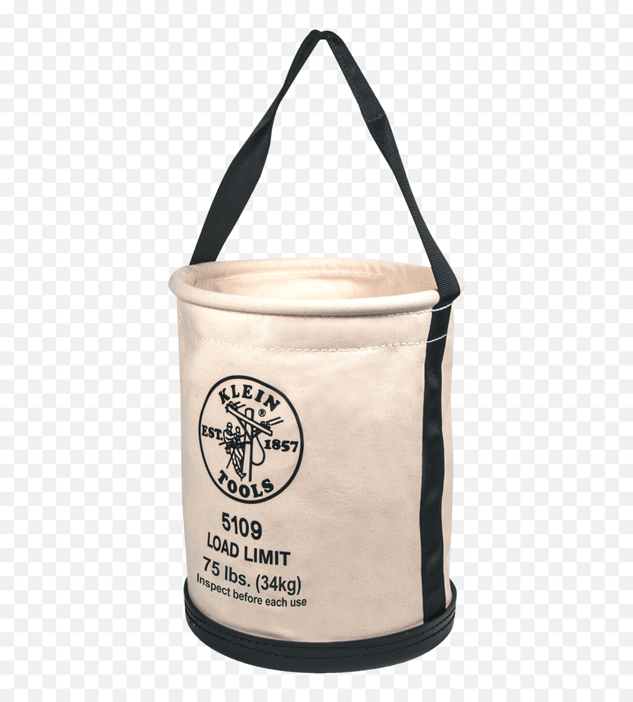Wide - Opening Straightwall Bucket 5109 Klein Tools For Canvas Tool Bag Png,Bucket Transparent Background