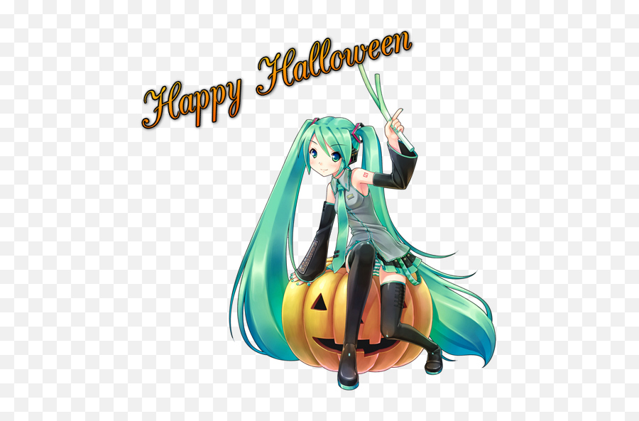 Miku Halloween Counter - Strike Source Sprays Happy Halloween Anime Png,Miku Png