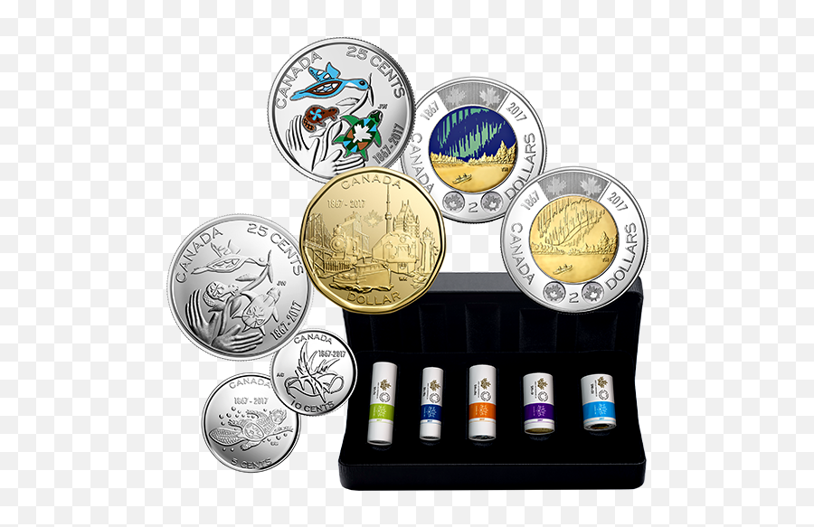 2017 My Canada Inspiration Special Wrap Roll Collection - 150th Coin Collection Png,Money Roll Png