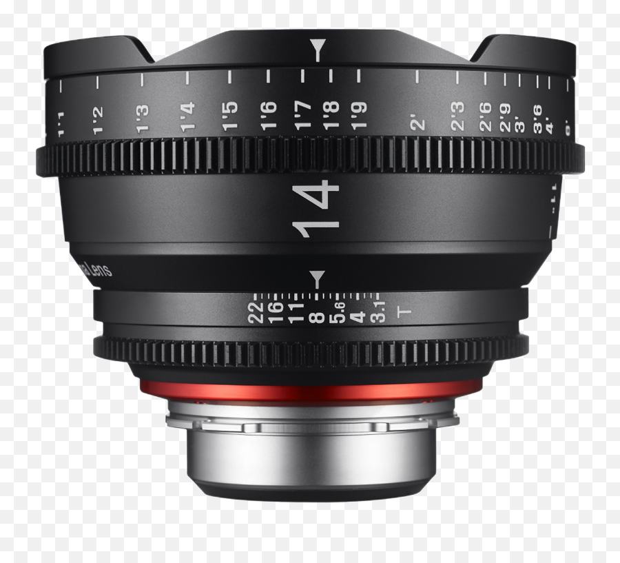 Samyang Xeen 14mm T31 Pro Cine Lens For Canon Feet - Cine Lens Mft Png,Optical Flares Png