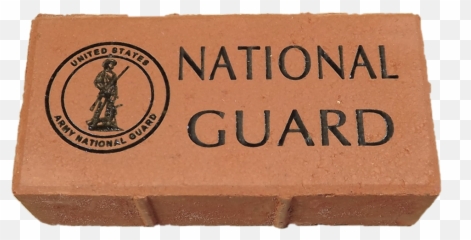 Us Army National Guard 4x8 Brick With Logo - Signage png
