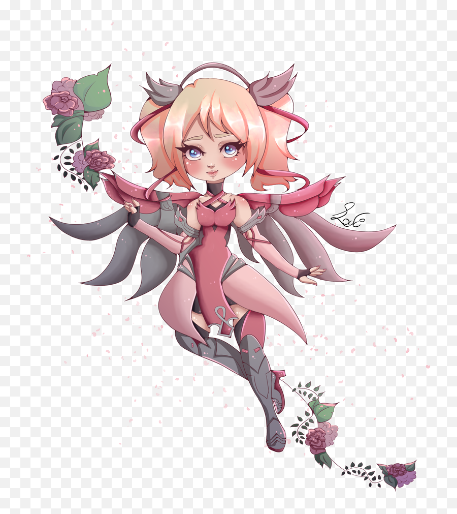 Zodiart Commissions Open - Mercy Pink Skin Transparent Png,Overwatch Mercy Png